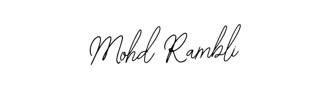 Make a beautiful signature design for name Mohd Rambli. Use this online signature maker to create a handwritten signature for free. Mohd Rambli signature style 12 images and pictures png