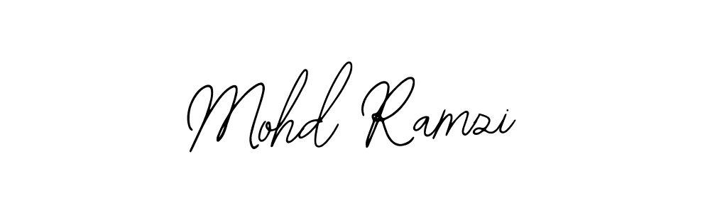 How to make Mohd Ramzi name signature. Use Bearetta-2O07w style for creating short signs online. This is the latest handwritten sign. Mohd Ramzi signature style 12 images and pictures png