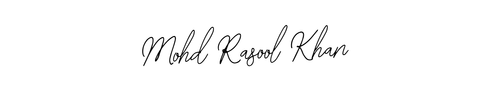 Design your own signature with our free online signature maker. With this signature software, you can create a handwritten (Bearetta-2O07w) signature for name Mohd Rasool Khan. Mohd Rasool Khan signature style 12 images and pictures png