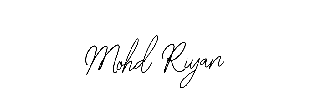 You should practise on your own different ways (Bearetta-2O07w) to write your name (Mohd Riyan) in signature. don't let someone else do it for you. Mohd Riyan signature style 12 images and pictures png