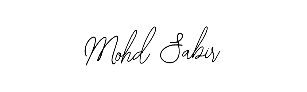 Use a signature maker to create a handwritten signature online. With this signature software, you can design (Bearetta-2O07w) your own signature for name Mohd Sabir. Mohd Sabir signature style 12 images and pictures png