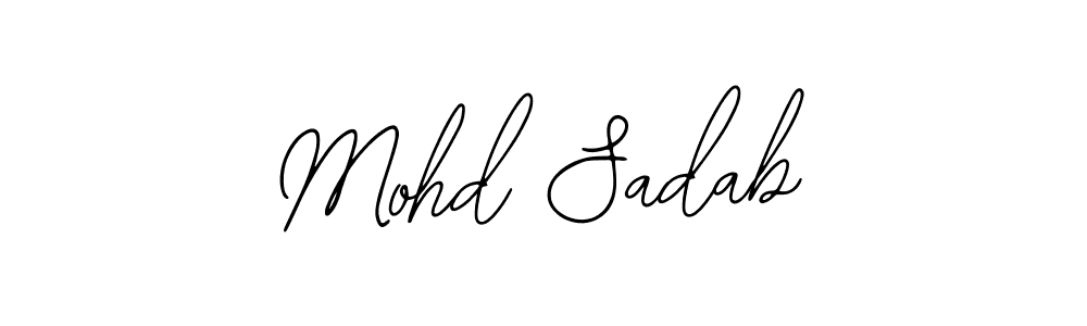 Best and Professional Signature Style for Mohd Sadab. Bearetta-2O07w Best Signature Style Collection. Mohd Sadab signature style 12 images and pictures png