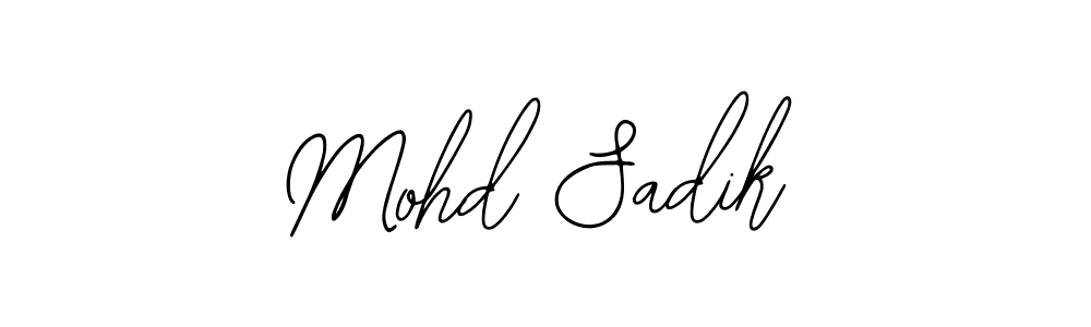 Mohd Sadik stylish signature style. Best Handwritten Sign (Bearetta-2O07w) for my name. Handwritten Signature Collection Ideas for my name Mohd Sadik. Mohd Sadik signature style 12 images and pictures png