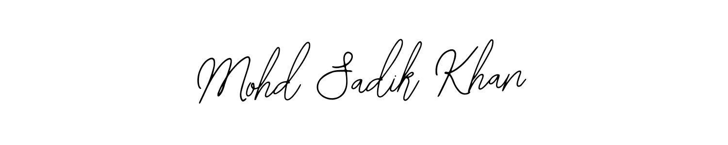 Use a signature maker to create a handwritten signature online. With this signature software, you can design (Bearetta-2O07w) your own signature for name Mohd Sadik Khan. Mohd Sadik Khan signature style 12 images and pictures png