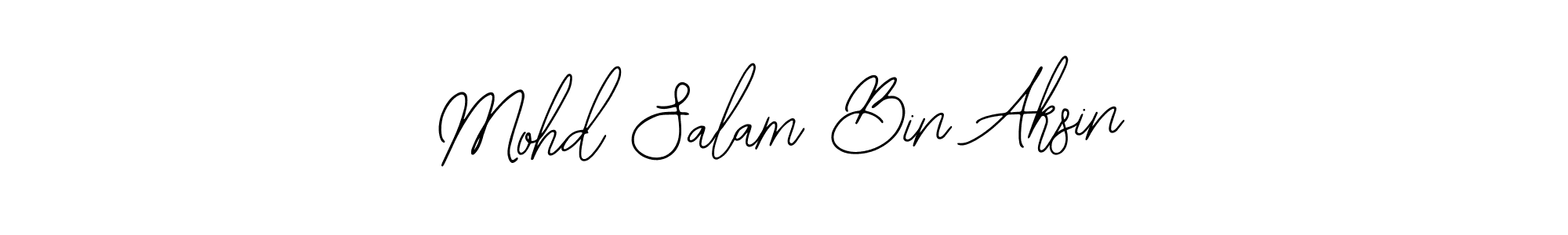 Make a beautiful signature design for name Mohd Salam Bin Aksin. Use this online signature maker to create a handwritten signature for free. Mohd Salam Bin Aksin signature style 12 images and pictures png