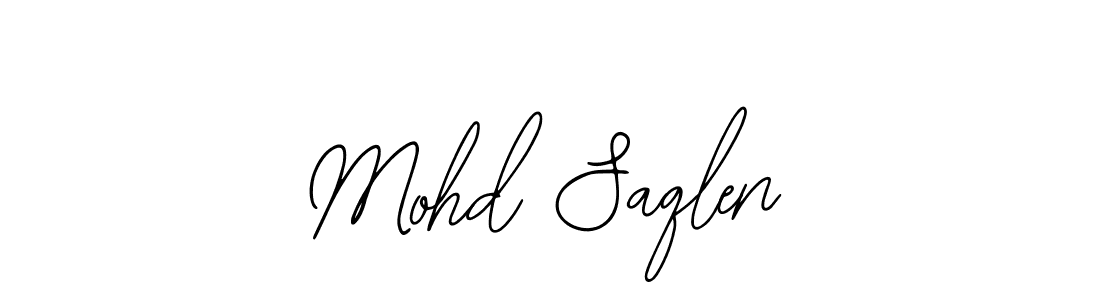How to make Mohd Saqlen name signature. Use Bearetta-2O07w style for creating short signs online. This is the latest handwritten sign. Mohd Saqlen signature style 12 images and pictures png