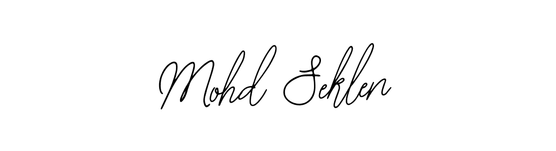 Similarly Bearetta-2O07w is the best handwritten signature design. Signature creator online .You can use it as an online autograph creator for name Mohd Seklen. Mohd Seklen signature style 12 images and pictures png