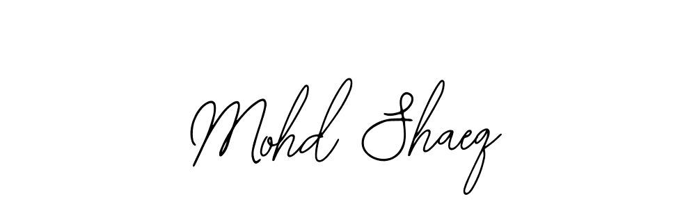 You should practise on your own different ways (Bearetta-2O07w) to write your name (Mohd Shaeq) in signature. don't let someone else do it for you. Mohd Shaeq signature style 12 images and pictures png