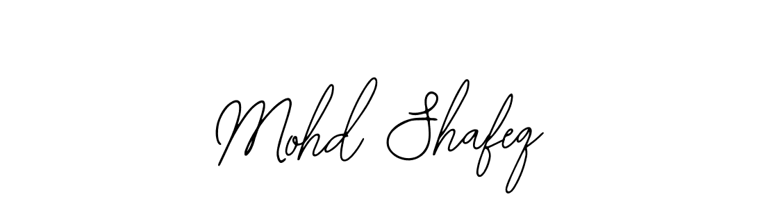 Design your own signature with our free online signature maker. With this signature software, you can create a handwritten (Bearetta-2O07w) signature for name Mohd Shafeq. Mohd Shafeq signature style 12 images and pictures png