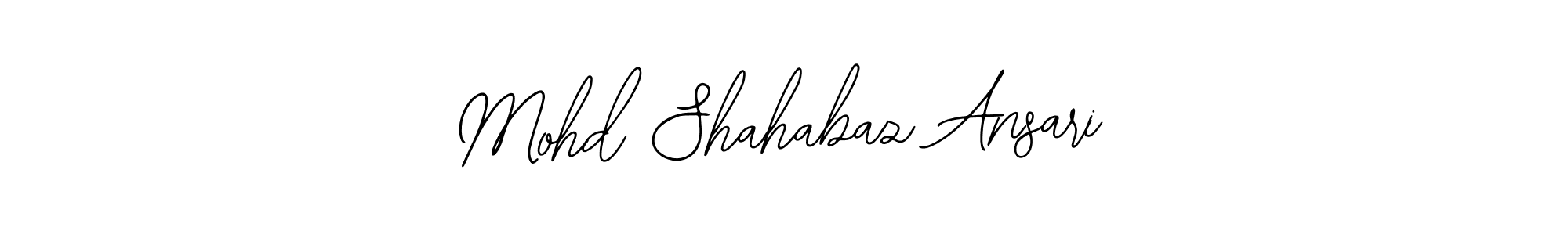 How to make Mohd Shahabaz Ansari name signature. Use Bearetta-2O07w style for creating short signs online. This is the latest handwritten sign. Mohd Shahabaz Ansari signature style 12 images and pictures png