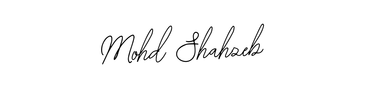 Use a signature maker to create a handwritten signature online. With this signature software, you can design (Bearetta-2O07w) your own signature for name Mohd Shahzeb. Mohd Shahzeb signature style 12 images and pictures png