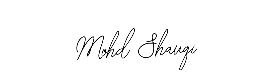 Use a signature maker to create a handwritten signature online. With this signature software, you can design (Bearetta-2O07w) your own signature for name Mohd Shauqi. Mohd Shauqi signature style 12 images and pictures png