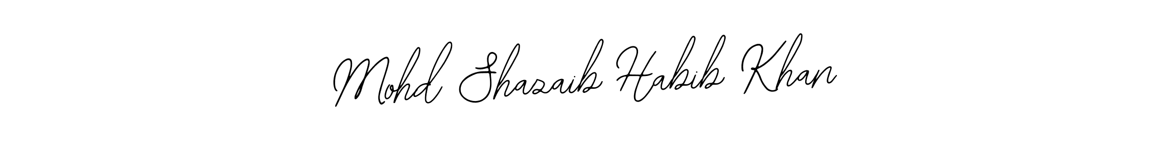 Similarly Bearetta-2O07w is the best handwritten signature design. Signature creator online .You can use it as an online autograph creator for name Mohd Shazaib Habib Khan. Mohd Shazaib Habib Khan signature style 12 images and pictures png