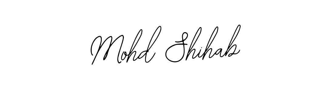 Design your own signature with our free online signature maker. With this signature software, you can create a handwritten (Bearetta-2O07w) signature for name Mohd Shihab. Mohd Shihab signature style 12 images and pictures png