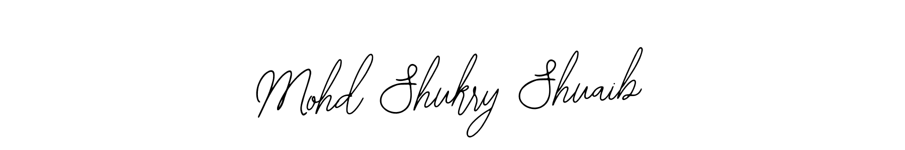 Make a beautiful signature design for name Mohd Shukry Shuaib. With this signature (Bearetta-2O07w) style, you can create a handwritten signature for free. Mohd Shukry Shuaib signature style 12 images and pictures png