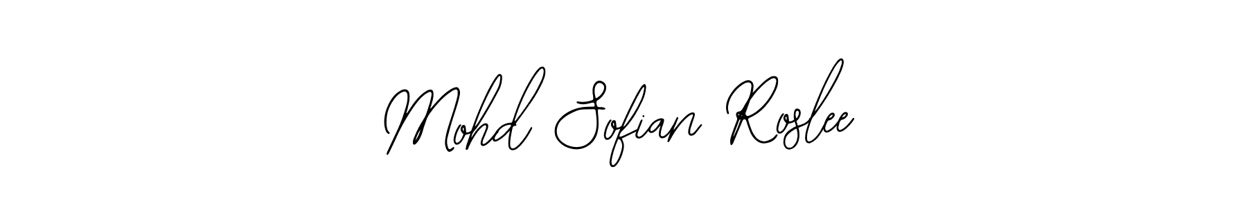 Make a beautiful signature design for name Mohd Sofian Roslee. With this signature (Bearetta-2O07w) style, you can create a handwritten signature for free. Mohd Sofian Roslee signature style 12 images and pictures png