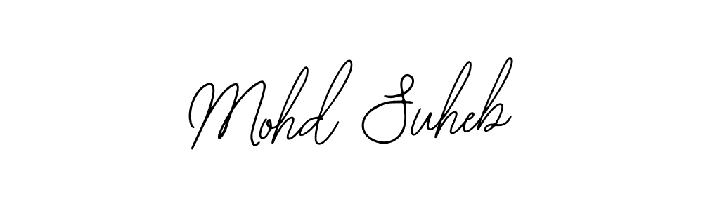 You should practise on your own different ways (Bearetta-2O07w) to write your name (Mohd Suheb) in signature. don't let someone else do it for you. Mohd Suheb signature style 12 images and pictures png