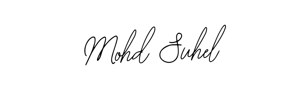 How to make Mohd Suhel name signature. Use Bearetta-2O07w style for creating short signs online. This is the latest handwritten sign. Mohd Suhel signature style 12 images and pictures png