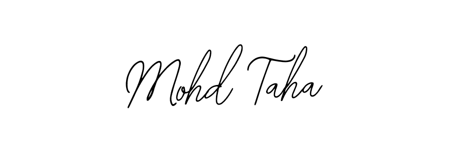 It looks lik you need a new signature style for name Mohd Taha. Design unique handwritten (Bearetta-2O07w) signature with our free signature maker in just a few clicks. Mohd Taha signature style 12 images and pictures png