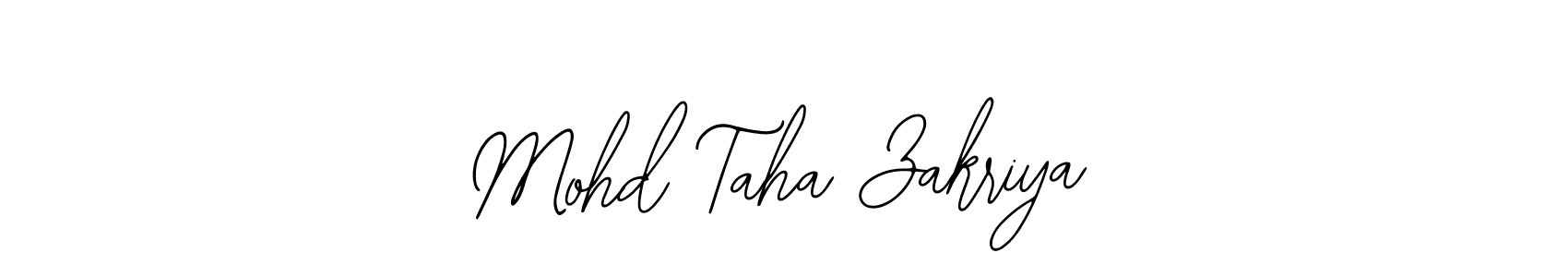 Make a beautiful signature design for name Mohd Taha Zakriya. Use this online signature maker to create a handwritten signature for free. Mohd Taha Zakriya signature style 12 images and pictures png