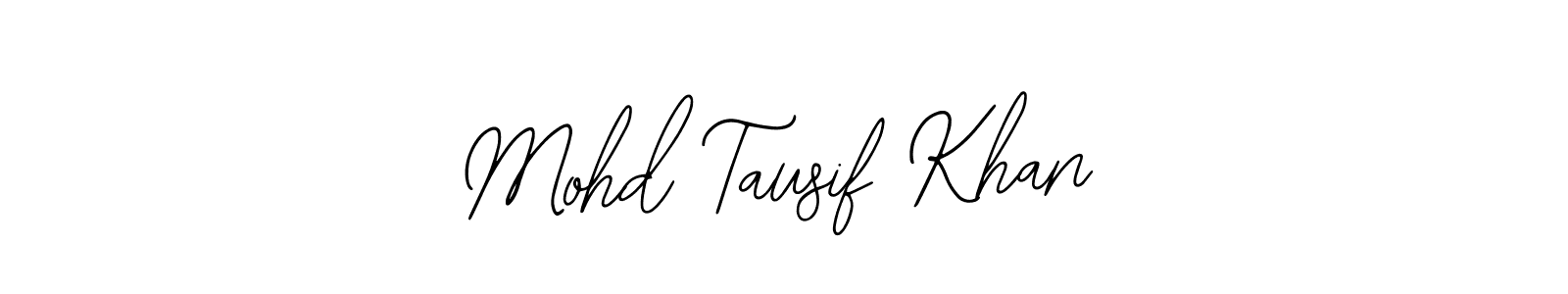 Also You can easily find your signature by using the search form. We will create Mohd Tausif Khan name handwritten signature images for you free of cost using Bearetta-2O07w sign style. Mohd Tausif Khan signature style 12 images and pictures png