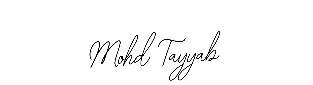 How to make Mohd Tayyab name signature. Use Bearetta-2O07w style for creating short signs online. This is the latest handwritten sign. Mohd Tayyab signature style 12 images and pictures png