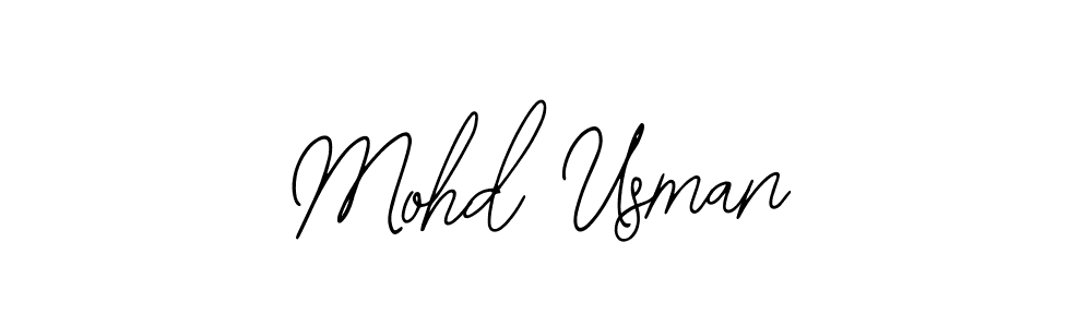 How to make Mohd Usman name signature. Use Bearetta-2O07w style for creating short signs online. This is the latest handwritten sign. Mohd Usman signature style 12 images and pictures png