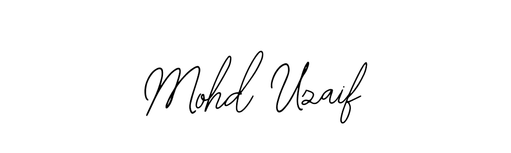 Use a signature maker to create a handwritten signature online. With this signature software, you can design (Bearetta-2O07w) your own signature for name Mohd Uzaif. Mohd Uzaif signature style 12 images and pictures png