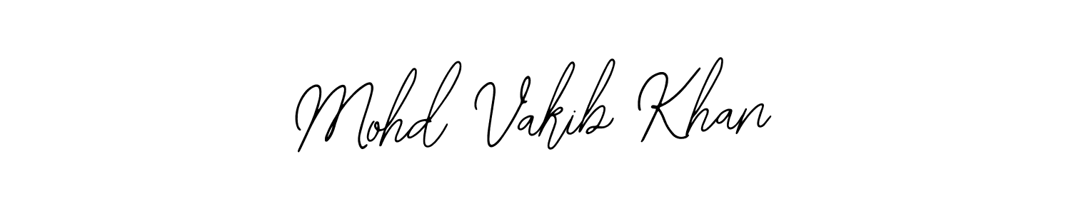 Design your own signature with our free online signature maker. With this signature software, you can create a handwritten (Bearetta-2O07w) signature for name Mohd Vakib Khan. Mohd Vakib Khan signature style 12 images and pictures png