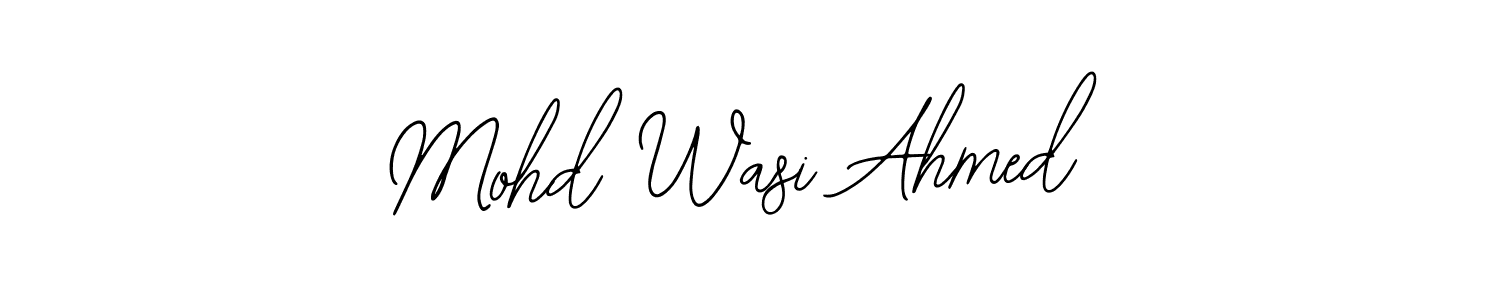 Also we have Mohd Wasi Ahmed name is the best signature style. Create professional handwritten signature collection using Bearetta-2O07w autograph style. Mohd Wasi Ahmed signature style 12 images and pictures png