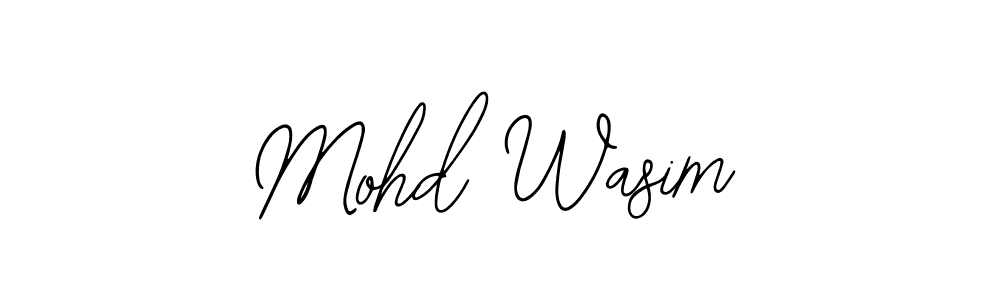 The best way (Bearetta-2O07w) to make a short signature is to pick only two or three words in your name. The name Mohd Wasim include a total of six letters. For converting this name. Mohd Wasim signature style 12 images and pictures png