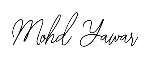 The Bearetta-2O07w typeface gives name Mohd Yawar a refined look. Suitable for certificates, diplomas, and official verification. Mohd Yawar signature style 12 images and pictures png