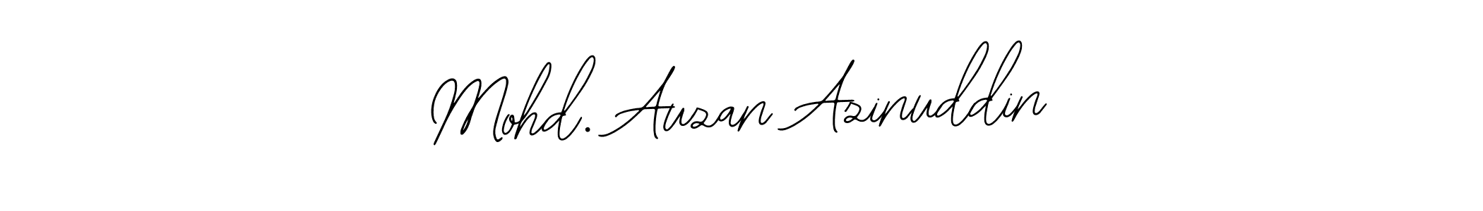 Create a beautiful signature design for name Mohd. Auzan Azinuddin. With this signature (Bearetta-2O07w) fonts, you can make a handwritten signature for free. Mohd. Auzan Azinuddin signature style 12 images and pictures png