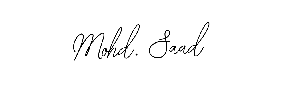 if you are searching for the best signature style for your name Mohd. Saad. so please give up your signature search. here we have designed multiple signature styles  using Bearetta-2O07w. Mohd. Saad signature style 12 images and pictures png