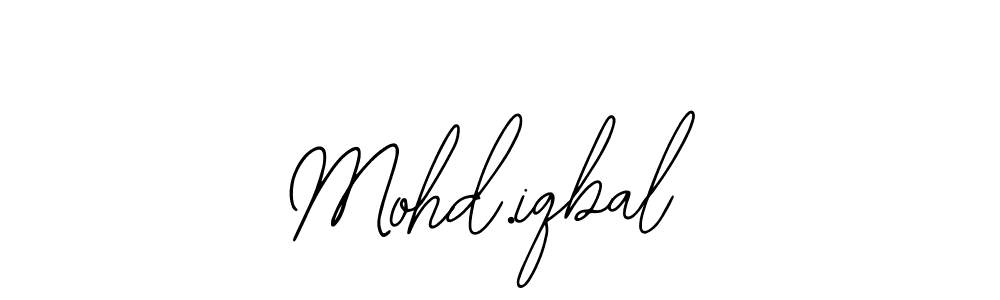 Design your own signature with our free online signature maker. With this signature software, you can create a handwritten (Bearetta-2O07w) signature for name Mohd.iqbal. Mohd.iqbal signature style 12 images and pictures png