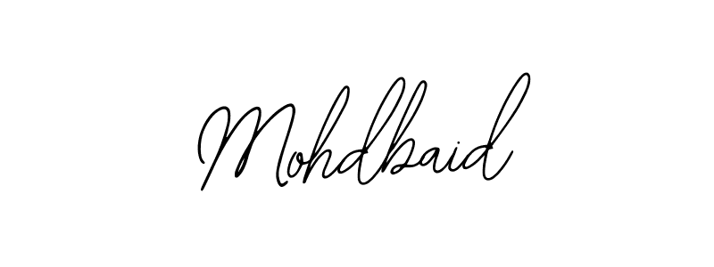 Design your own signature with our free online signature maker. With this signature software, you can create a handwritten (Bearetta-2O07w) signature for name Mohdbaid. Mohdbaid signature style 12 images and pictures png