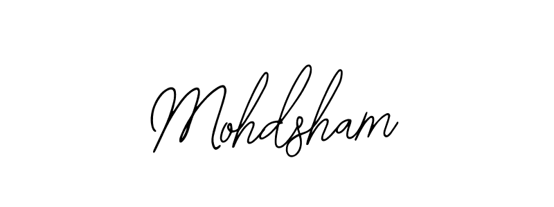 Make a beautiful signature design for name Mohdsham. With this signature (Bearetta-2O07w) style, you can create a handwritten signature for free. Mohdsham signature style 12 images and pictures png