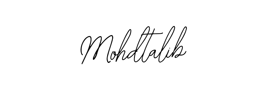 Design your own signature with our free online signature maker. With this signature software, you can create a handwritten (Bearetta-2O07w) signature for name Mohdtalib. Mohdtalib signature style 12 images and pictures png
