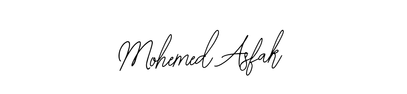 You should practise on your own different ways (Bearetta-2O07w) to write your name (Mohemed Asfak) in signature. don't let someone else do it for you. Mohemed Asfak signature style 12 images and pictures png
