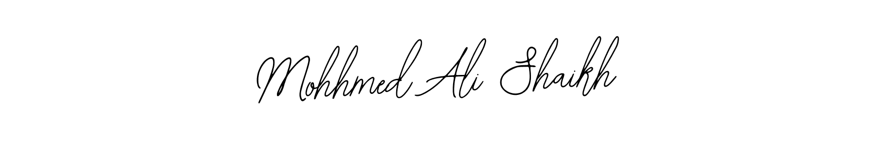 You should practise on your own different ways (Bearetta-2O07w) to write your name (Mohhmed Ali Shaikh) in signature. don't let someone else do it for you. Mohhmed Ali Shaikh signature style 12 images and pictures png