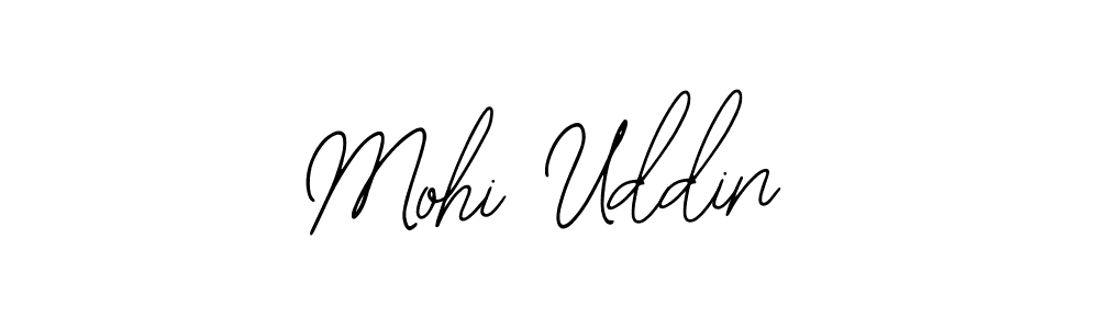 You should practise on your own different ways (Bearetta-2O07w) to write your name (Mohi Uddin) in signature. don't let someone else do it for you. Mohi Uddin signature style 12 images and pictures png