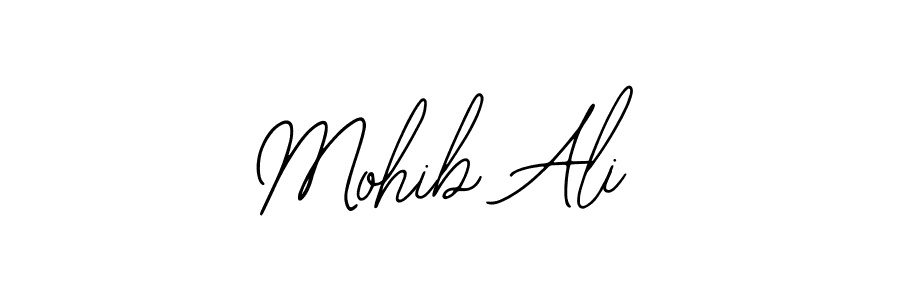 Similarly Bearetta-2O07w is the best handwritten signature design. Signature creator online .You can use it as an online autograph creator for name Mohib Ali. Mohib Ali signature style 12 images and pictures png