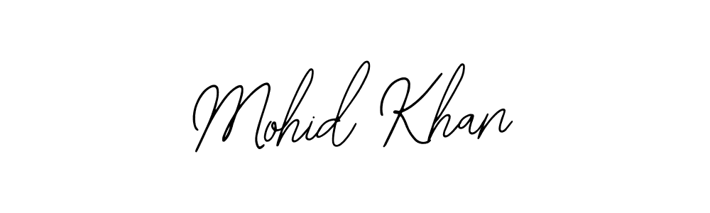 Design your own signature with our free online signature maker. With this signature software, you can create a handwritten (Bearetta-2O07w) signature for name Mohid Khan. Mohid Khan signature style 12 images and pictures png