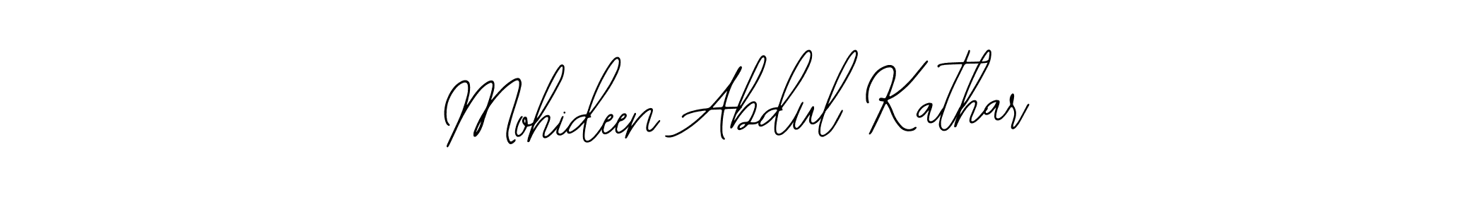 Make a beautiful signature design for name Mohideen Abdul Kathar. Use this online signature maker to create a handwritten signature for free. Mohideen Abdul Kathar signature style 12 images and pictures png
