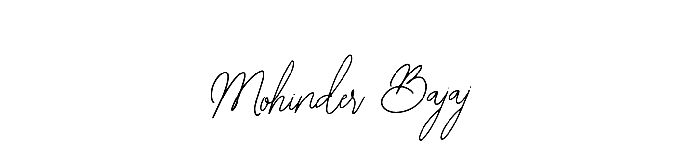 How to make Mohinder Bajaj name signature. Use Bearetta-2O07w style for creating short signs online. This is the latest handwritten sign. Mohinder Bajaj signature style 12 images and pictures png