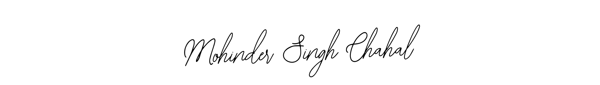 The best way (Bearetta-2O07w) to make a short signature is to pick only two or three words in your name. The name Mohinder Singh Chahal include a total of six letters. For converting this name. Mohinder Singh Chahal signature style 12 images and pictures png