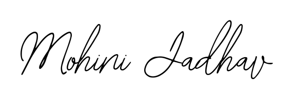 Create a personalized artistic stamp with Mohini Jadhav in Bearetta-2O07w font. Perfect for visual artists, designers, and influencers. Mohini Jadhav signature style 12 images and pictures png