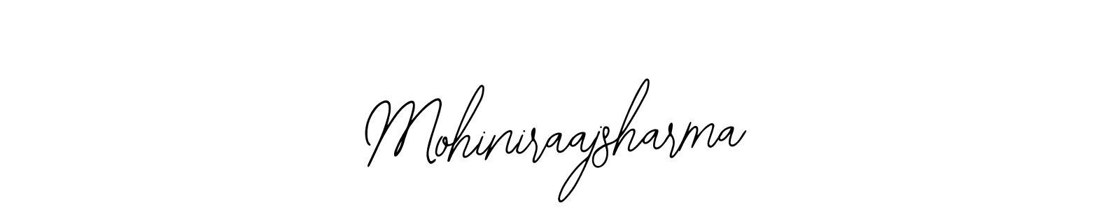 The best way (Bearetta-2O07w) to make a short signature is to pick only two or three words in your name. The name Mohiniraajsharma include a total of six letters. For converting this name. Mohiniraajsharma signature style 12 images and pictures png