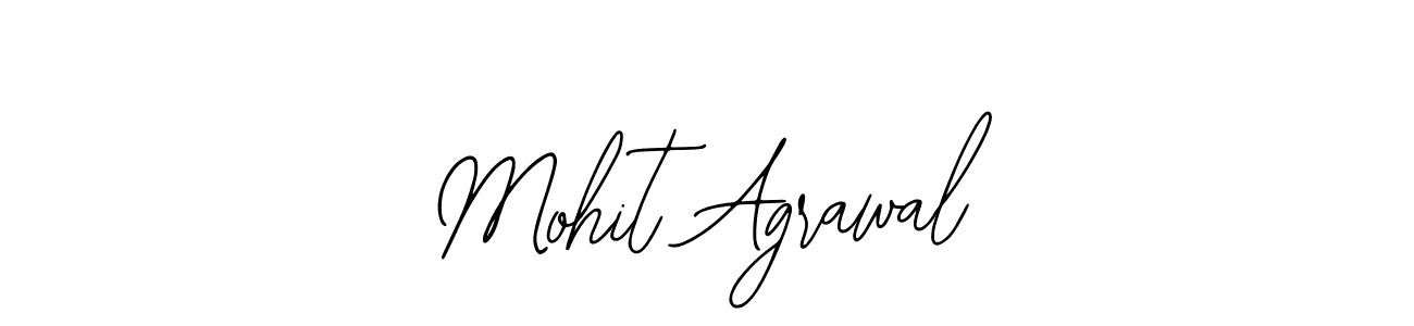 How to make Mohit Agrawal name signature. Use Bearetta-2O07w style for creating short signs online. This is the latest handwritten sign. Mohit Agrawal signature style 12 images and pictures png