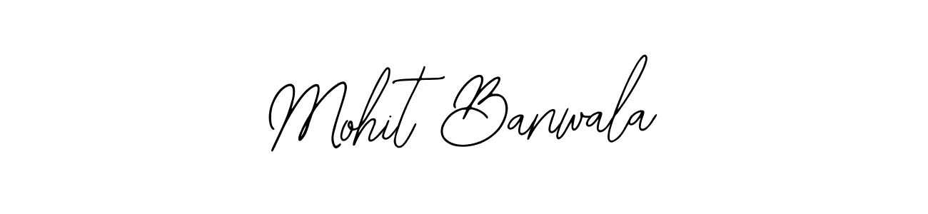 How to make Mohit Banwala name signature. Use Bearetta-2O07w style for creating short signs online. This is the latest handwritten sign. Mohit Banwala signature style 12 images and pictures png